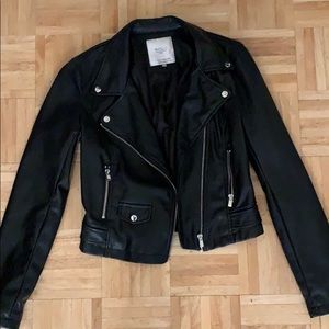 Zara Faux Leather Moto Jacket